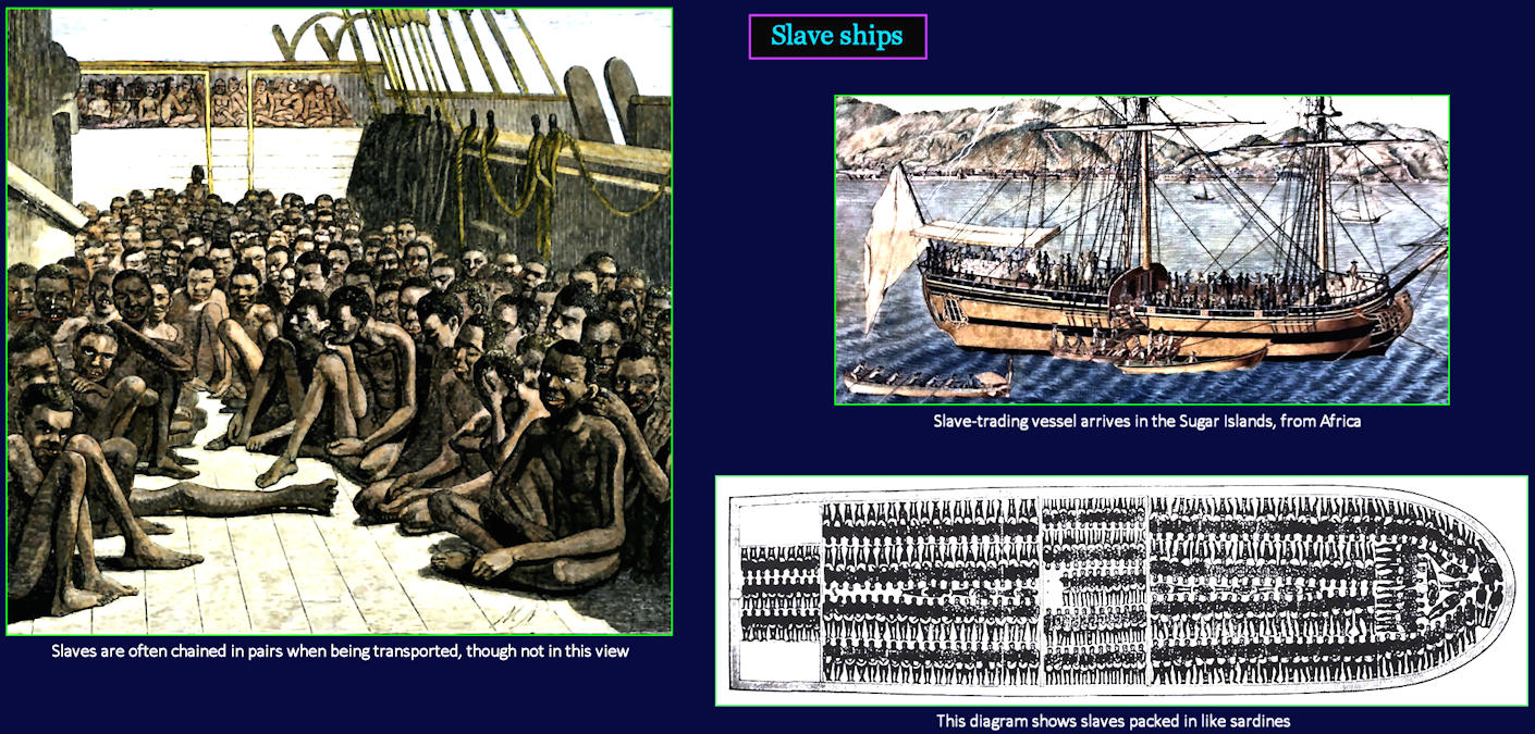 Slave ships, 1800